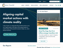 Tablet Screenshot of carbontracker.org
